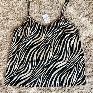 J Crew satin tiger top